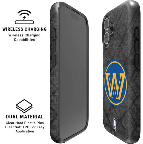 NBA Golden State Warriors Dark Rust iPhone 16 Magsafe Impact Case
